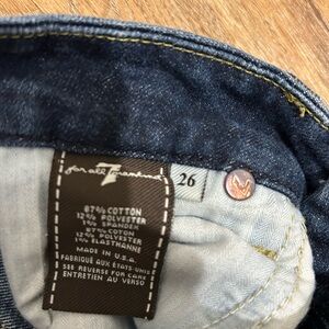 7 For All Mankind A Pocket Blue Jeans